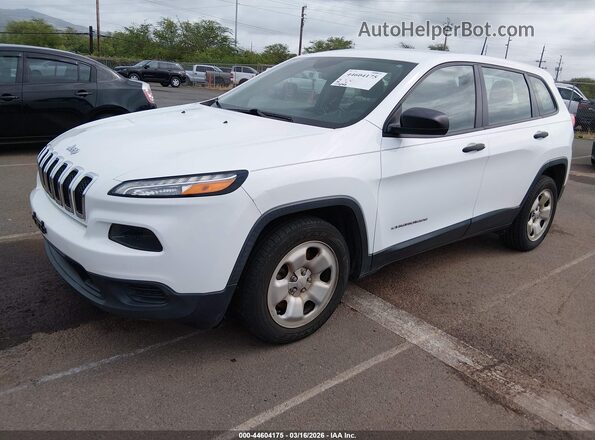 1C4PJLAB1HW664037 2017 JEEP CHEROKEE White Առջևի ձախ երեք քառորդ տեսարան