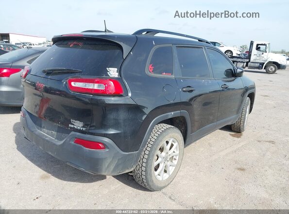 1C4PJLAB2GW302362 2016 JEEP CHEROKEE Black Задня права чверть