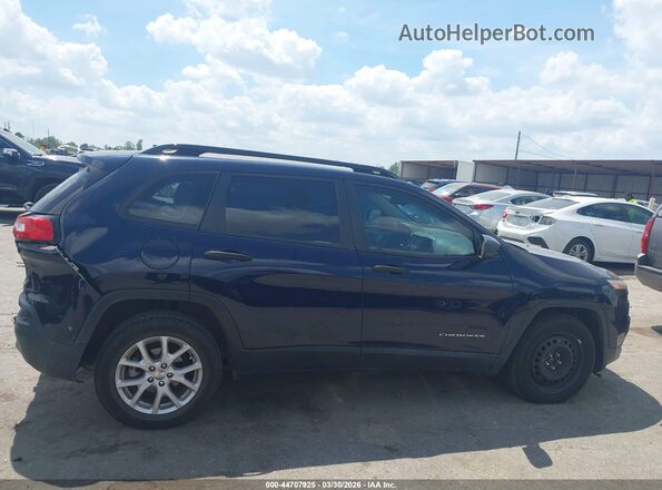 1C4PJLAB7GW106837 2016 JEEP CHEROKEE Синий Вид задней части салона