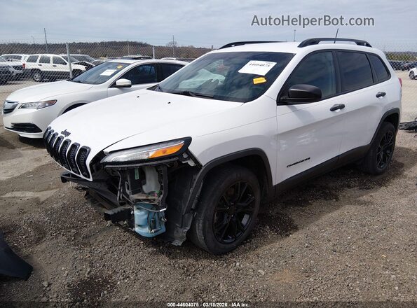 1C4PJLAB8HW654718 2017 JEEP CHEROKEE Белый Передняя левая четверть