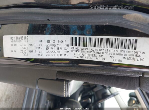 1C4PJLCB3GW351812 2016 JEEP CHEROKEE Черный Вид подкапотного пространства