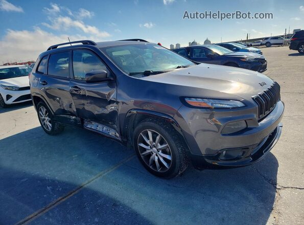 1C4PJLCB7JD587866 2018 JEEP CHEROKEE Серый Передняя правая четверть