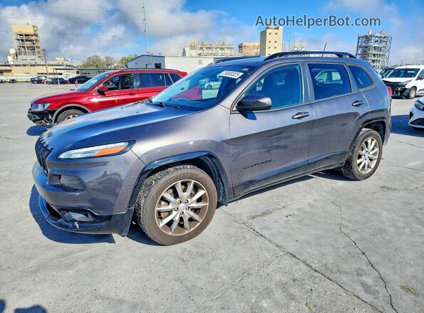 1C4PJLCB7JD587866 2018 JEEP CHEROKEE Серый Передняя левая четверть