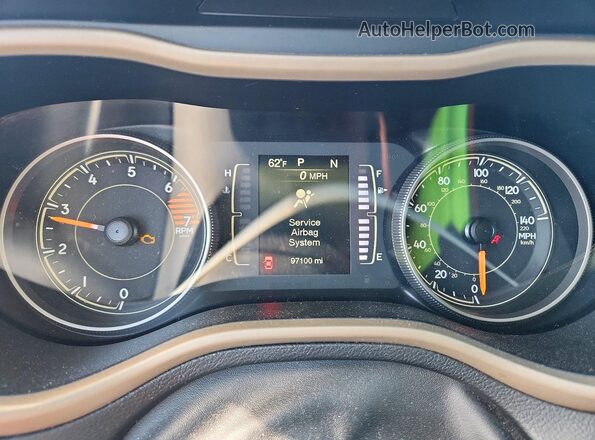 1C4PJLCB7JD587866 2018 JEEP CHEROKEE Серый Вид щитка приборов