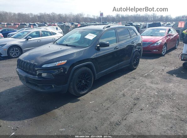 1C4PJLCB8JD596592 2018 JEEP CHEROKEE Черный Передняя левая четверть