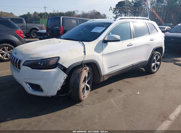 1C4PJLDB2KD419472 2019 JEEP CHEROKEE Белый Передняя левая четверть