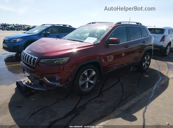 1C4PJLDB2KD488372 2019 JEEP CHEROKEE Red Vista tres cuartos delantera izquierda