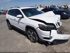 2019 Jeep Cherokee Limited Fwd White vin: 1C4PJLDB5KD300492