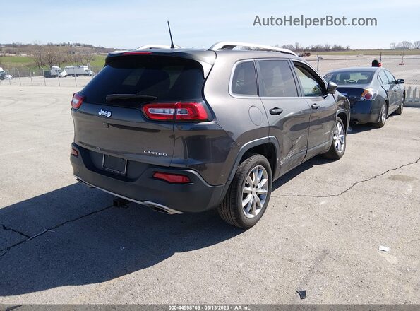 1C4PJLDS8HD236411 2017 JEEP CHEROKEE Черный Задняя правая четверть