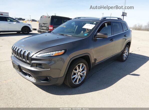 1C4PJLDS8HD236411 2017 JEEP CHEROKEE Черный Передняя левая четверть
