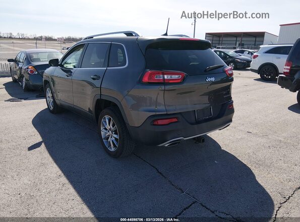 1C4PJLDS8HD236411 2017 JEEP CHEROKEE Черный Задняя левая четверть