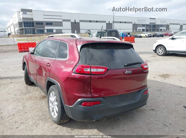 1C4PJLLB6JD605032 2018 JEEP CHEROKEE Бордовый Задняя левая четверть