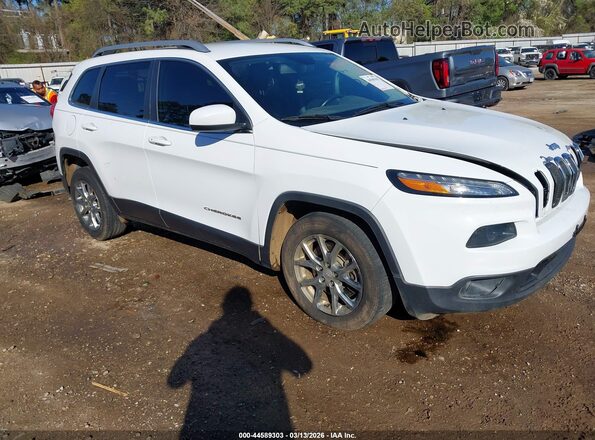 1C4PJLLB8JD622656 2018 JEEP CHEROKEE White Przód prawy