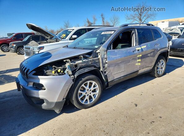 1C4PJLLB9JD512117 2018 JEEP CHEROKEE Серебряный Передняя левая четверть