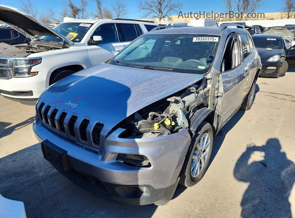 1C4PJLLB9JD512117 2018 JEEP CHEROKEE Серебряный Вид спереди