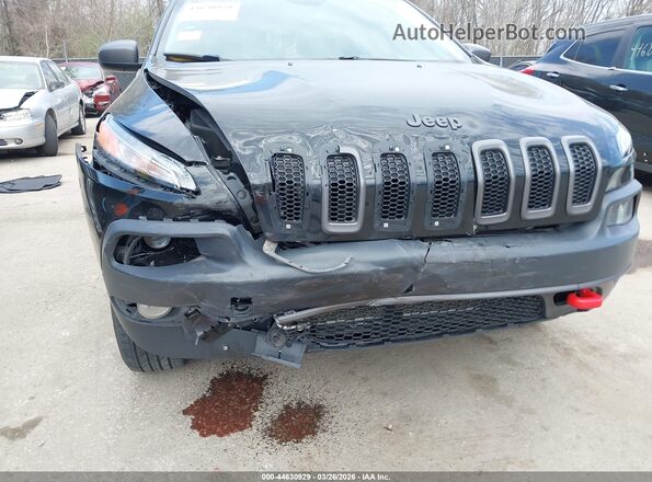 1C4PJMBS5HW615525 2017 JEEP CHEROKEE Черный Вид спереди
