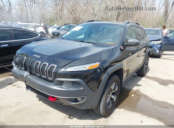 1C4PJMBS5HW615525 2017 JEEP CHEROKEE Черный Передняя левая четверть