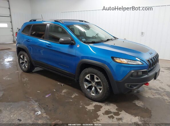 1C4PJMBSXHW648732 2017 JEEP CHEROKEE Blue წინა მარჯვენა
