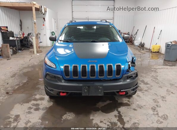 1C4PJMBSXHW648732 2017 JEEP CHEROKEE Blue ხელსაწყოთა პანელის ხედი