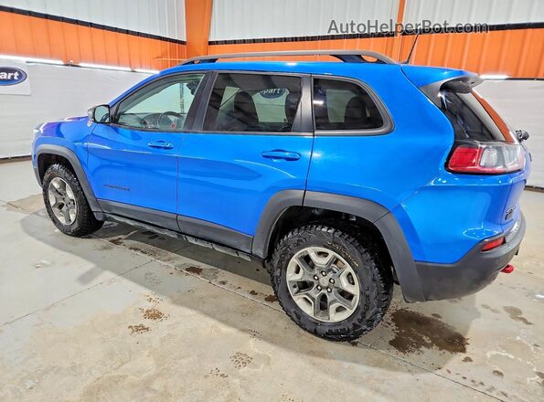 1C4PJMBX0KD201003 2019 JEEP CHEROKEE Blue Rear left