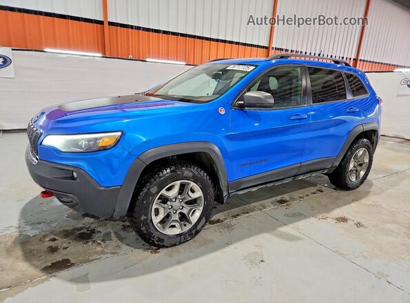 1C4PJMBX0KD201003 2019 JEEP CHEROKEE Blue Front left