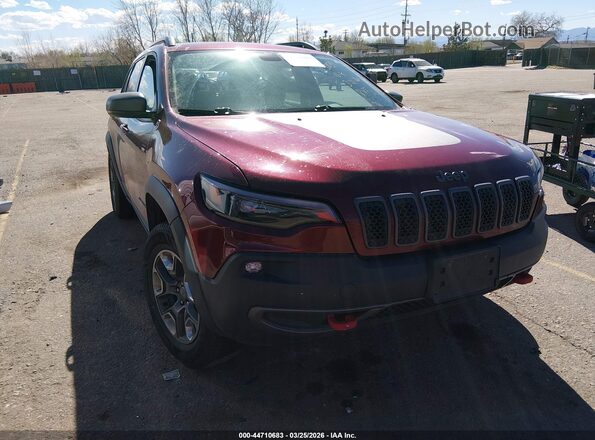 1C4PJMBX2KD361674 2019 JEEP CHEROKEE Burgundy Передня права чверть