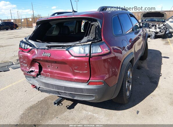 1C4PJMBX2KD361674 2019 JEEP CHEROKEE Burgundy Задня права чверть
