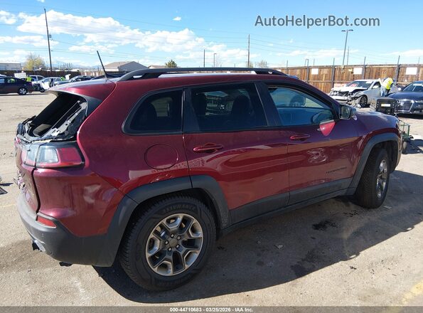 1C4PJMBX2KD361674 2019 JEEP CHEROKEE Burgundy Вид задньої частини салону