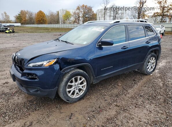 1C4PJMCB4JD554524 2018 JEEP CHEROKEE Blue Przód lewy