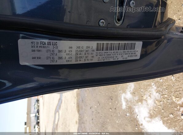 1C4PJMCB7KD433102 2019 JEEP CHEROKEE Синий Вид подкапотного пространства