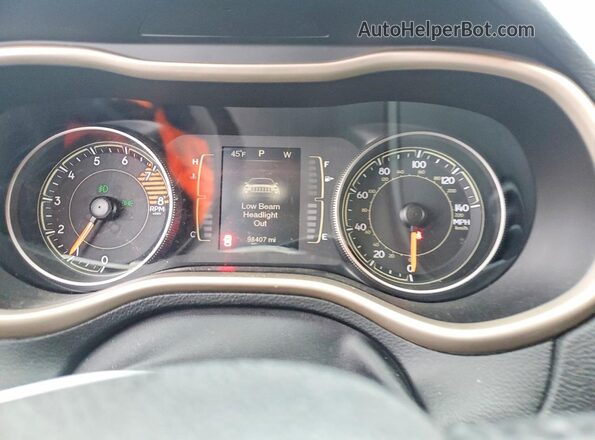 1C4PJMCS1GW191547 2016 JEEP CHEROKEE Черный Вид щитка приборов