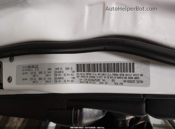 1C4PJMCSXGW253897 2016 JEEP CHEROKEE White Widok komory silnika