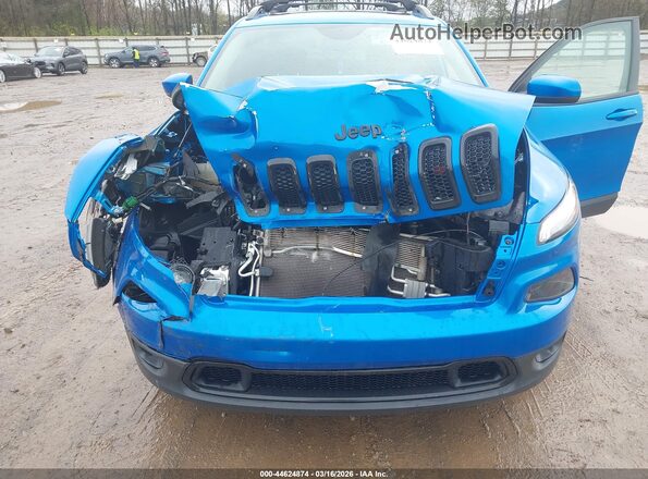 1C4PJMDB0JD617133 2018 JEEP CHEROKEE Синий Вид спереди