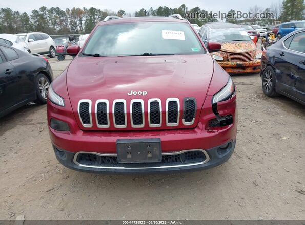 1C4PJMDSXGW169366 2016 JEEP CHEROKEE Бордовый Вид щитка приборов