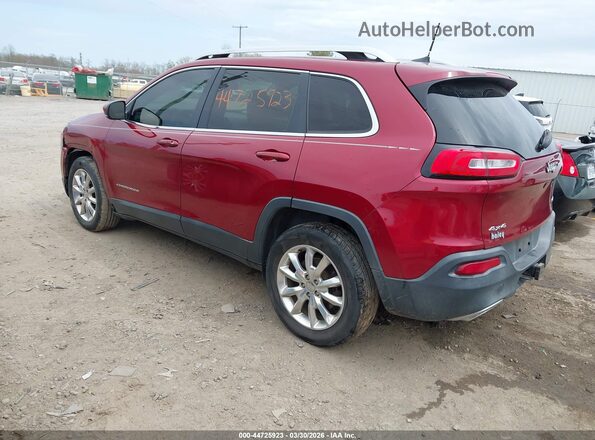 1C4PJMDSXGW169366 2016 JEEP CHEROKEE Бордовый Задняя левая четверть