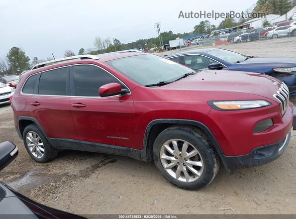 1C4PJMDSXGW169366 2016 JEEP CHEROKEE Бордовый Вид задней части салона