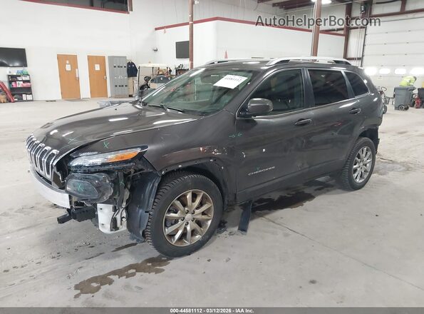 1C4PJMDX8JD522198 2018 JEEP CHEROKEE Серый Передняя левая четверть