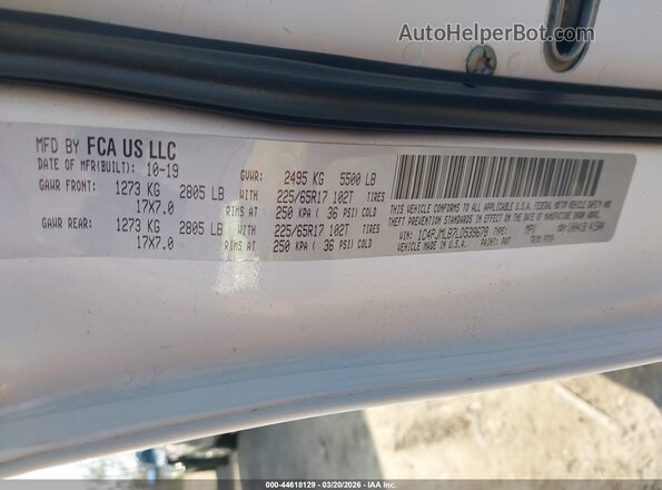 1C4PJMLB7LD539678 2020 JEEP CHEROKEE White Engine compartment view