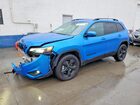 2021 Jeep Cherokee Latitude Plus Blue vin: 1C4PJMLB7MD238409