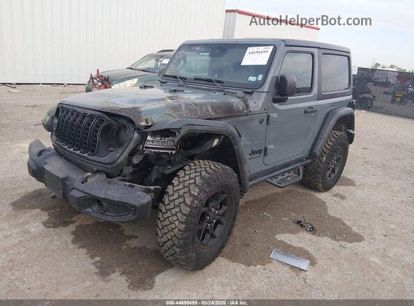 1C4PJXAN4SW508311 2025 JEEP WRANGLER Gray Передня ліва чверть