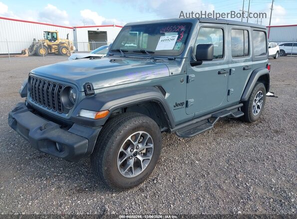 1C4PJXDN1RW348958 2024 JEEP WRANGLER Синий Передняя левая четверть