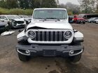 2025 Jeep Wrangler Sahara White vin: 1C4PJXEN2SW573460 Damage: Grille, Broken, Replacement Required