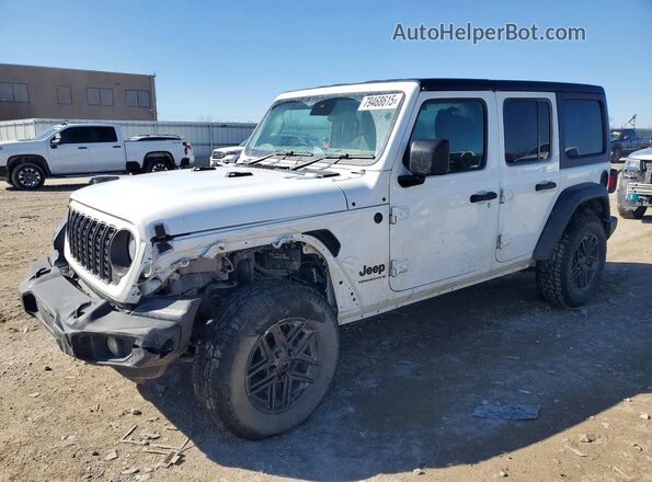 1C4PJXKN8RW291435 2024 JEEP WRANGLER Белый Передняя левая четверть