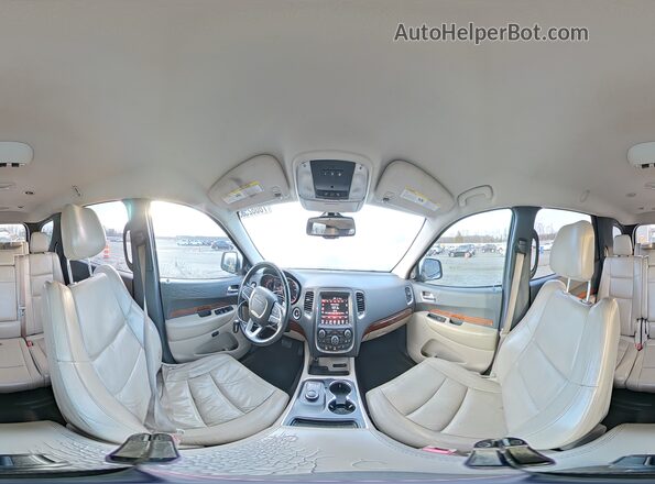 1C4RDHDG4GC441835 2016 DODGE DURANGO Белый Панорамный вид салона 360°