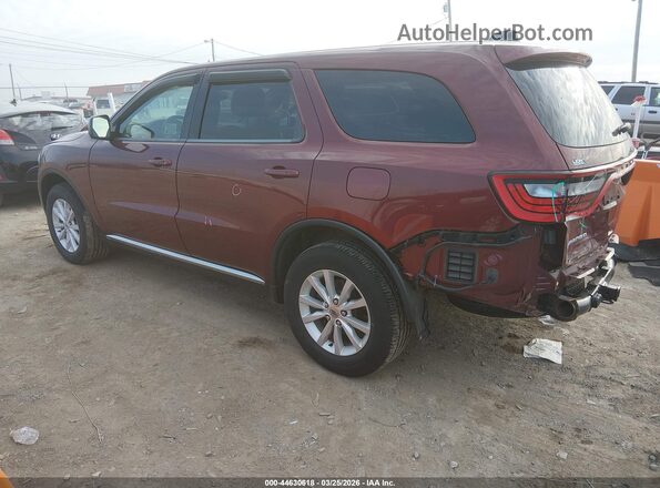 1C4RDJAG4KC723249 2019 DODGE DURANGO Темно-бордовый Задняя левая четверть
