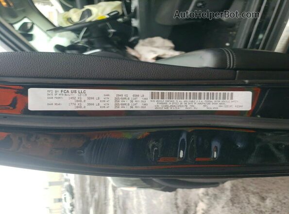 1C4RDJAGXLC253178 2020 DODGE DURANGO Черный Панорамный вид салона 360°