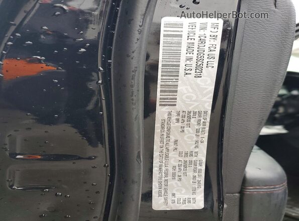 1C4RDJDG5SC502318 2025 DODGE DURANGO Black Vista interior de 360 grados