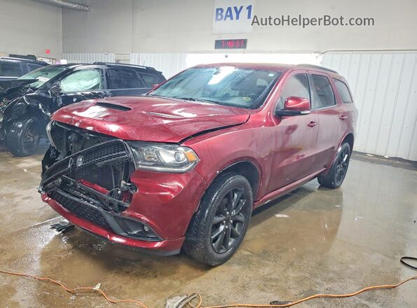 1C4RDJDGXJC226751 2018 DODGE DURANGO Темно-бордовый Передняя левая четверть