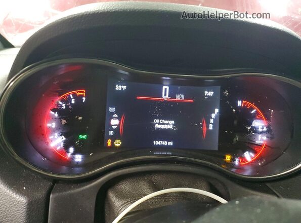 1C4RDJDGXJC226751 2018 DODGE DURANGO Темно-бордовый Вид щитка приборов