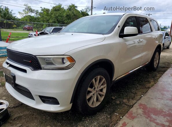 1C4RDJFGXLC228886 2020 DODGE DURANGO Белый Передняя левая четверть